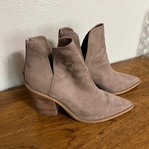 Tan neutral booties